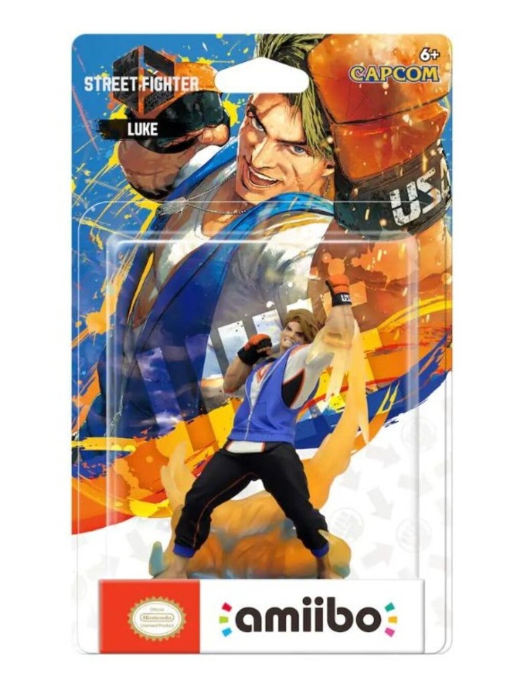 Street Fighter Luke Amiibo Figure Capcom Nintendo Collectible New In Box